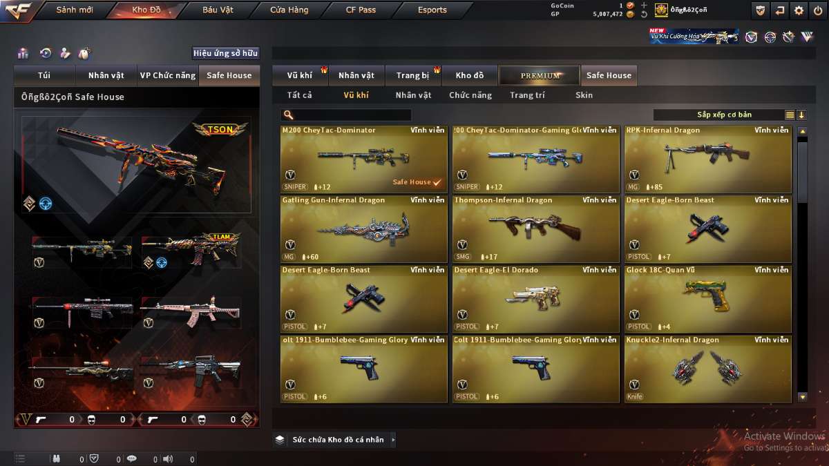 shop acc cf uy tin gia re